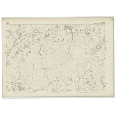 1861 Map of Stirlingshire, Sheet XV, 1865 Print