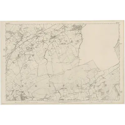 1861 Map of Stirlingshire, Sheet XV, 1865 Print