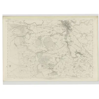 1860 Map of Stirlingshire, Sheet XVII, 1865 Print