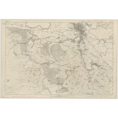1860 Map of Stirlingshire, Sheet XVII, 1865 Print