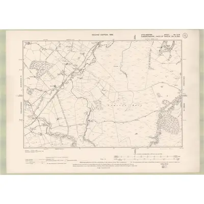 1896 Map of Stirlingshire Sheet XX.SW, 1899 Print