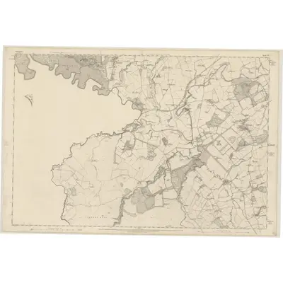 1861 Map of Stirlingshire, Sheet XX (with inset XIX), 1865 Print