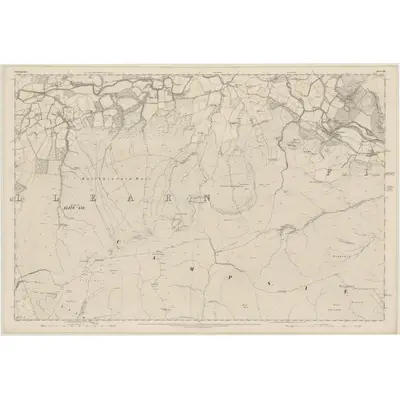 1861 Map of Stirlingshire, Sheet XXI, 1864 Print