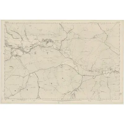 1859 Map of Stirlingshire, Sheet XXII, 1864 Print