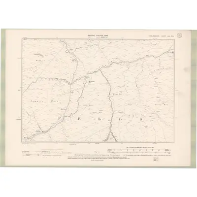 1896 Map of Stirlingshire Sheet XXII.SW, 1899 Print