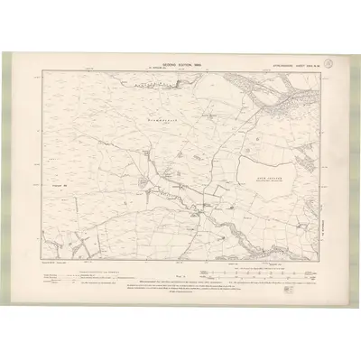 1896 Map of Stirlingshire Sheet XXIII.NW, 1899 Print