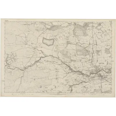 1861 Map of Stirlingshire, Sheet XXIII, 1865 Print