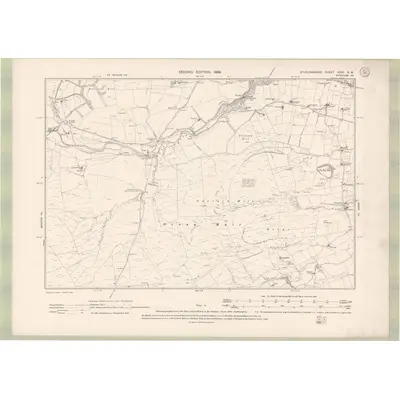 1896 Map of Stirlingshire Sheet XXIII.SW, 1899 Print