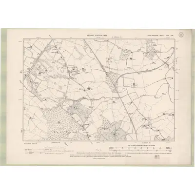 1896 Map of Stirlingshire Sheet XXIV.NW, 1899 Print