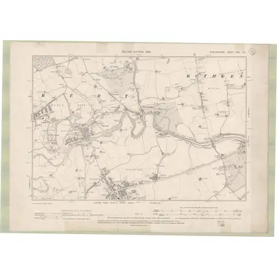 1896 Map of Stirlingshire Sheet XXIV.SE, 1899 Print