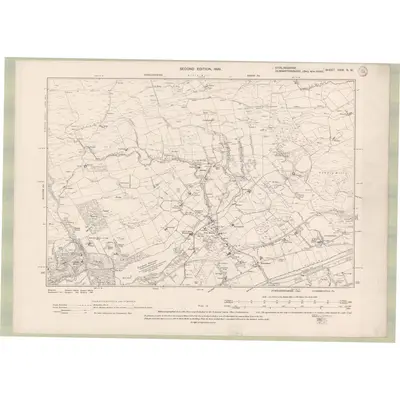 1896 Map of Stirlingshire Sheet XXIX.NW, 1899 Print