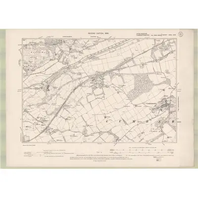 1896 Map of Stirlingshire Sheet XXIX.SW, 1899 Print