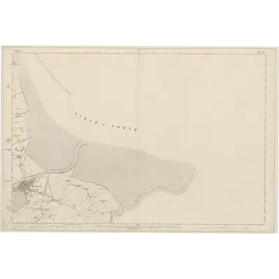 1860 Map of Stirlingshire, Sheet XXV, 1864 Print