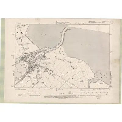 1896 Map of Stirlingshire Sheet XXV.SW, 1899 Print