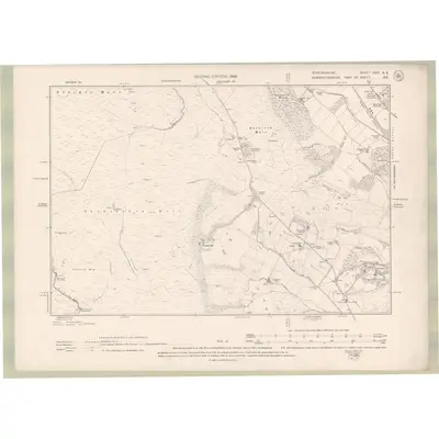 1896 Map of Stirlingshire Sheet XXVI.NE, 1899 Print