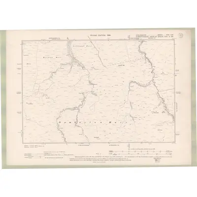 1896 Map of Stirlingshire Sheet XXVI.NW, 1899 Print