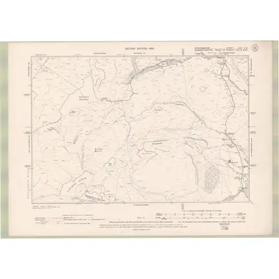 1896 Map of Stirlingshire Sheet XXVI.SE, 1899 Print