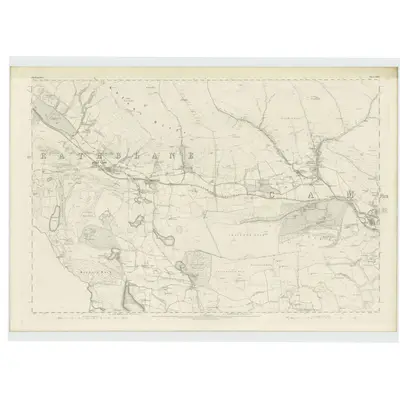 1860 Map of Stirlingshire, Sheet XXVII, 1865 Print