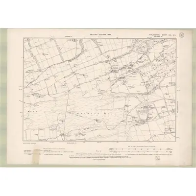 1896 Map of Stirlingshire Sheet XXX.SE, 1899 Print