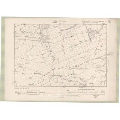 1896 Map of Stirlingshire Sheet XXX.SW, 1899 Print