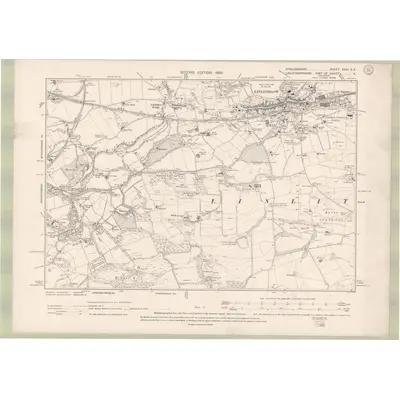 1896 Map of Stirlingshire Sheet XXXI.SE, 1899 Print