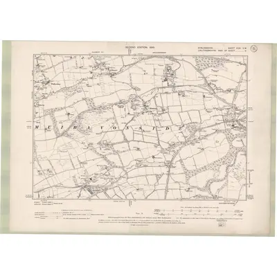 1896 Map of Stirlingshire Sheet XXXI.SW, 1899 Print
