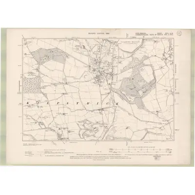 1896 Map of Stirlingshire Sheet XXXII.NW, 1899 Print