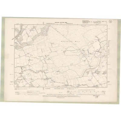 1896 Map of Stirlingshire Sheet XXXIV.NE, 1899 Print