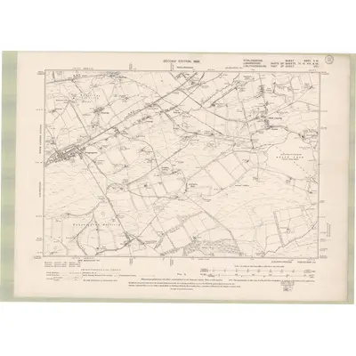 1896 Map of Stirlingshire Sheet XXXV.SW, 1899 Print
