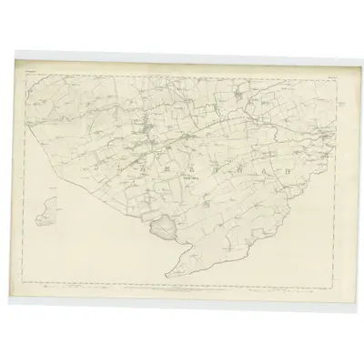 1860 Map of Stirlingshire, Sheet XXXV (with inset XXXIV), 1865 Print