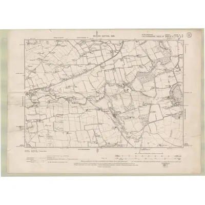 1896 Map of Stirlingshire Sheet XXXVI.NW, 1899 Print