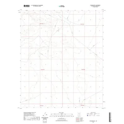 2020 Map of Stockard Well, 2020 Print