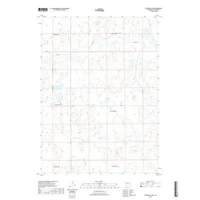 2017 Map of Stockdale Lake, 2017 Print