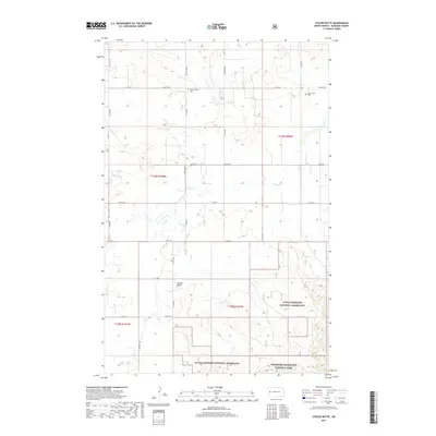 2017 Map of Stocke Butte, 2017 Print