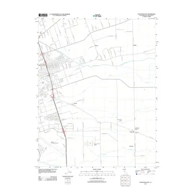 2012 Map of Stockton East, 2012 Print
