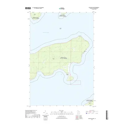 2018 Map of Stockton Island, 2018 Print