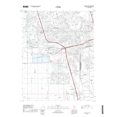 2018 Map of Stockton West, 2018 Print