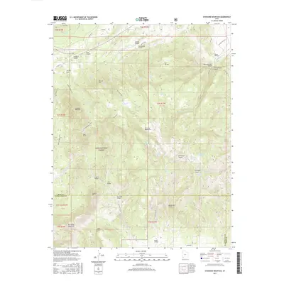 2017 Map of Stoddard Mountain, 2017 Print