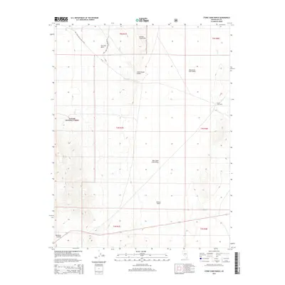 2014 Map of Stone Cabin Ranch, 2014 Print