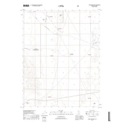 2018 Map of Stone Cabin Ranch, 2018 Print