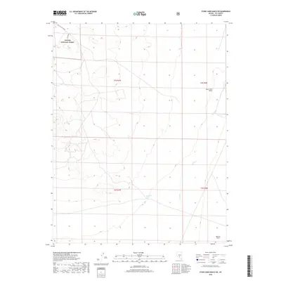2018 Map of Stone Cabin Ranch SW, 2018 Print