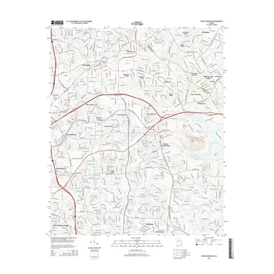 2014 Map of Stone Mountain, 2014 Print