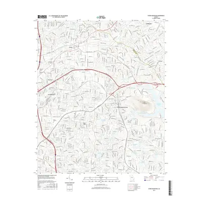 2017 Map of Stone Mountain, 2017 Print