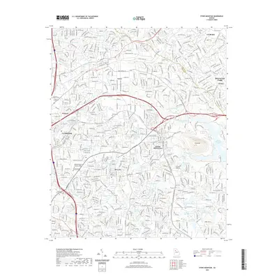 2020 Map of Stone Mountain, 2020 Print