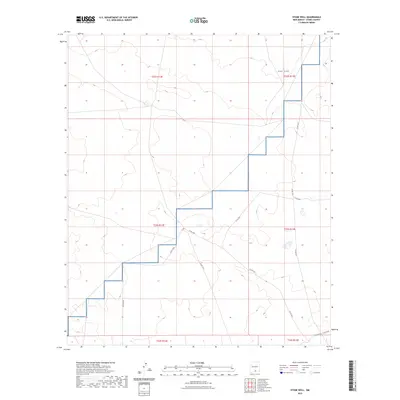 2023 Map of Stone Well, 2023 Print