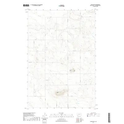 2017 Map of Stony Butte, 2017 Print