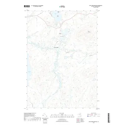 2019 Map of Stony Creek Mountain, 2019 Print