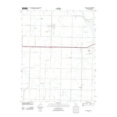 2011 Map of Stotts City, 2011 Print