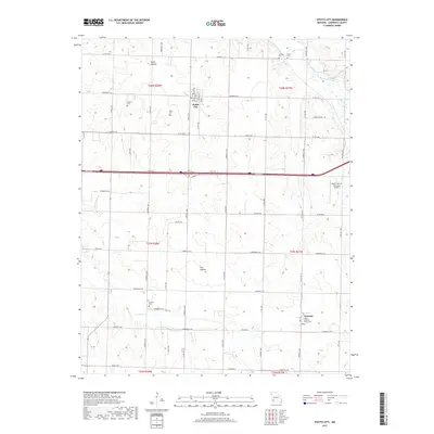2017 Map of Stotts City, 2017 Print