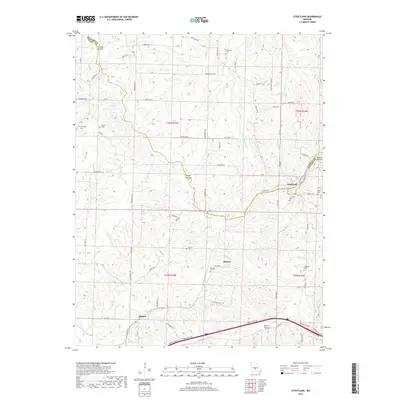 2017 Map of Stoutland, 2017 Print
